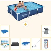 Bestway Steel Pro, piscina rettangolare - 300x201x66 cm - 8 pezzi - Modello S22258