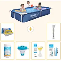 Bestway Steel Pro, piscina rettangolare - 221x150x43 cm - 7 pezzi - Modello S22290
