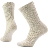 Smartwool Women's Everyday Cozy Heritage Rib Crew Calze casual Donna (38-41, beige)