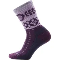 Smartwool Women's Everyday Cozy Retro Sunflower Crew Calze casual Donna (38-41, lilla)