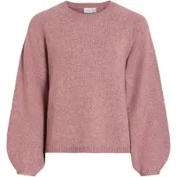Vila Visapna Scollo Rotondo Pullover A Maglia