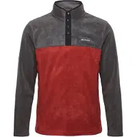 Columbia Steens Mountain Half Snap II Pullover in pile Uomo (L, rosso)
