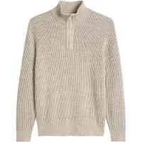 Marc O'Polo arc O'Polo Pullover Half Zip Light Grigio Beige taglia