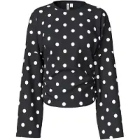 Pieces Top A Maniche Lunghe | Nero | L