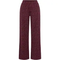 s.Oliver Pantaloncini da pigiama bordeaux / nero