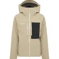 Mammut - Giacca termica da sci isolante e impermeabile - Stoney HS Thermo Hooded Jacket Men Sablun Black per Uomo - Taglia XL - Beige