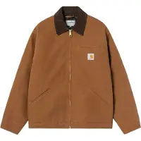 Carhartt WIP - Giacca dal taglio casual - OG Detroit Jacket Wip Hamilton Brown Tobacco Rigid per Uomo in Cotone - Taglia S - Marrone