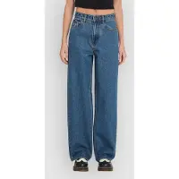 Volcom - Jean décontracté en coton - Weellow II Denim W Indigo Ridge Wash per Donne in Cotone - Taglia 31 US - Blu