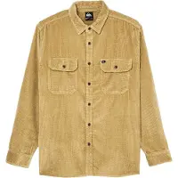 Quiksilver - Chemise en coton côtelé - Venture Cord Shirt Kelp per Uomo in Cotone - Taglia XL - Beige