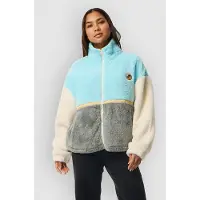 Rip Curl Women's Surf Revival Heritage ZT Polar Giacca in pile Donna (L, grigio)