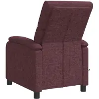 vidaXL Poltrona massaggiante relax, colore lilla, rivestita in tessuto