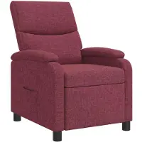vidaXL Poltrona reclinabile , colore bordeaux, rivestita in tessuto