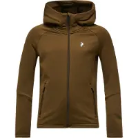 Peak Performance Kid's Rider Essentials Zip Hood Giacca in pile Bambini (130, marrone)
