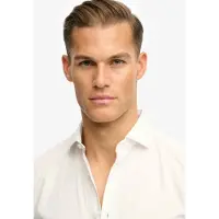Superdry per uomo. M4011045A Camicia bianca classica su misura (M), Bianco, Casual, Cotone, Classico, Manica lunga