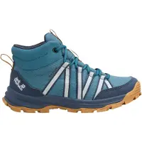 Jack Wolfskin Kid's Wild Hike Texapore Mid Scarpe da trekking Bambini (35, blu)