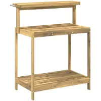 vidaXL Banco da esterno con vaso integrato, 86,5 x 48,5 x 106 cm, legno massello di acacia, bianco