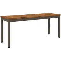 vidaXL Panca da giardino, 108,5 x 35 x 45 cm, legno massello di acacia, angolare