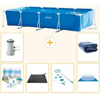 Intex Piscina fuori terra rettangolare - 450x220x84 cm - 7 pezzi - Modello S20072