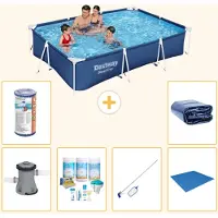 Bestway Steel Pro, piscina rettangolare - 300x201x66 cm - 7 pezzi - Modello S21571
