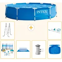Intex Piscina autoportante rettangolare - 366x76 cm - 7 pezzi - Modello S21011