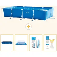 Intex Piscina fuori terra rettangolare - 450x220x84 cm - 5 pezzi - Modello S22359