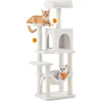 BellaFurn Albero per gatti a più piani – Realizzato in sisal – Dimensioni: 45 x 35 x 112 cm