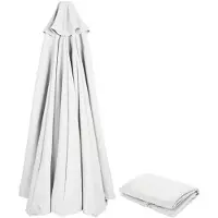 Sonstiges Copertura di ricambio per ombrellone, diametro 200 cm, 6 stecche, colore bianco, protezione UV, tessuto resistente al vento