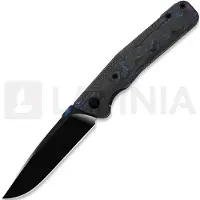 Kizer Cutlery Coltello pieghevole Sable Chief K390, Damtanium CF & Black Ti, Matte DLC Ultra