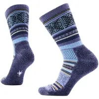 Smartwool Women's Everyday Cozy Fair Isle Sweater Crew Socks Calze casual Donna (38-41, blu)