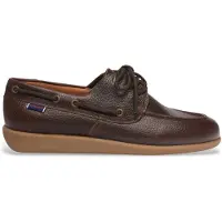 Sebago per uomo. 72125BW mocassini in pelle marrone di Gary Jobson (42), Basso, 1 a 3 cm, Stringhe, Casual, Classico