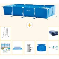 Intex Piscina fuori terra rettangolare - 450x220x84 cm - 8 pezzi - Modello S20079