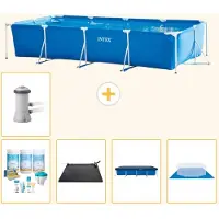 Intex Piscina fuori terra rettangolare - 450x220x84 cm - 6 pezzi - Modello S20064