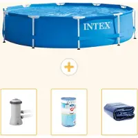 Intex Piscina autoportante rettangolare - 366x76 cm - 4 pezzi - Modello S21332