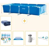 Intex Piscina fuori terra rettangolare - 450x220x84 cm - 6 pezzi - Modello S20075