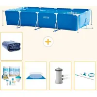 Intex Piscina fuori terra rettangolare - 450x220x84 cm - 6 pezzi - Modello S20075