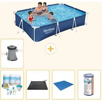 Bestway Steel Pro, piscina rettangolare - 300x201x66 cm - 6 pezzi - Modello S22079