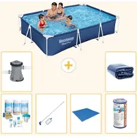 Bestway Steel Pro, piscina rettangolare - 300x201x66 cm - 7 pezzi - Modello S22253