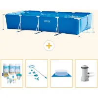 Intex Piscina fuori terra rettangolare - 450x220x84 cm - composta da 5 elementi - modello S20848