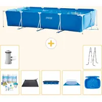 Intex Piscina fuori terra rettangolare - 450x220x84 cm - 8 pezzi - Modello S20068