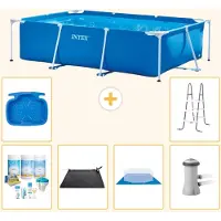Intex Piscina fuori terra rettangolare - 300x200x75 cm - 7 pezzi - Modello S20840
