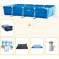 Intex Piscina fuori terra rettangolare - 450x220x84 cm - composta da 6 elementi - modello S20074