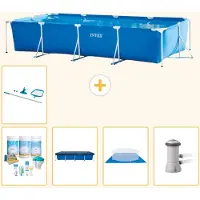 Intex Piscina fuori terra rettangolare - 450x220x84 cm - composta da 6 elementi - modello S21132