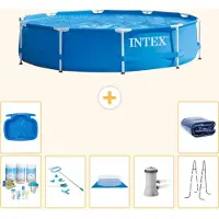 Intex Piscina autoportante rettangolare - 366x76 cm - 8 pezzi - Modello S20446
