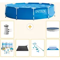 Intex Piscina autoportante rettangolare - 366x76 cm - 7 pezzi - Modello S20428