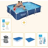 Bestway Steel Pro, piscina rettangolare - 300x201x66 cm - 6 pezzi - Modello S22723