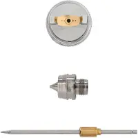 vidaXL Pistola a spruzzo HVLP, ugello da 1,3 mm, colore argento, acciaio inossidabile