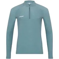 Mammut Tree Wool Thermal FL Half Zip Longsleeve Maglia funzionale Uomo (M, turchese)
