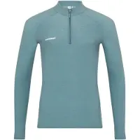 Mammut Tree Wool Thermal FL Half Zip Longsleeve Maglia funzionale Uomo (S, turchese)