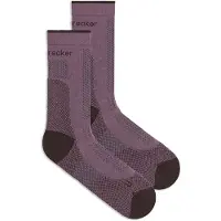 Icebreaker Women's Merino Hike+ Ultralight Crew Calze da trekking Donna (38-40, lilla)