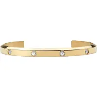 Daniel Wellington Bracciale Aperto Oro Massiccio Classic Lumine 18,5 cm — Bracciale